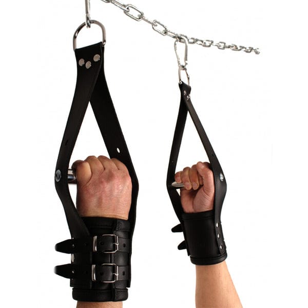 deluxe-leather-suspension-handcuffs.jpg Deluxe Leather Suspension Handcuffs - Image 1