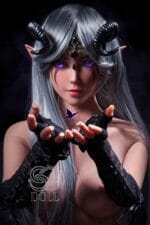 EU In Stock-150cm/4ft 11 Anime Alien in E-Cup Mysterious Night Elf Sex Doll SED068 - Samantha.C