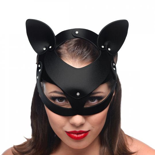 master-series-bad-kitten-leather-cat-mask.jpg Master Series Bad Kitten Leather Cat Mask - Image 1
